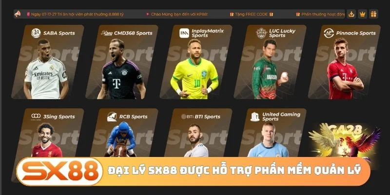 Đại lý SX88 được hỗ trợ phần mềm quản lý